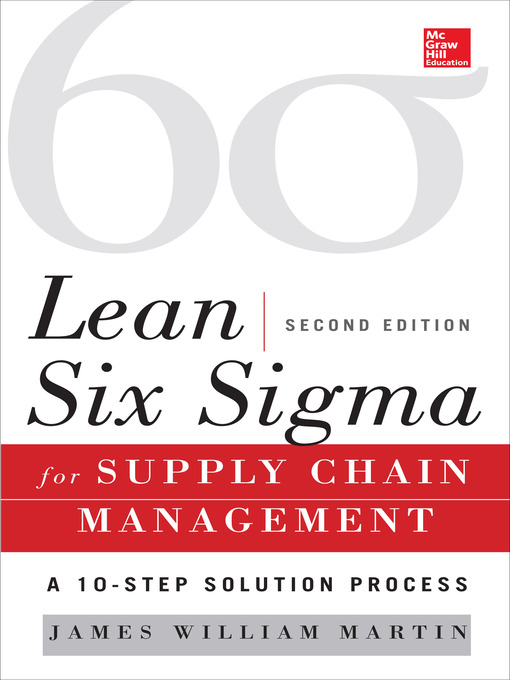 James William Martin创作的Lean Six Sigma for Supply Chain Management作品的详细信息 - 可供借阅